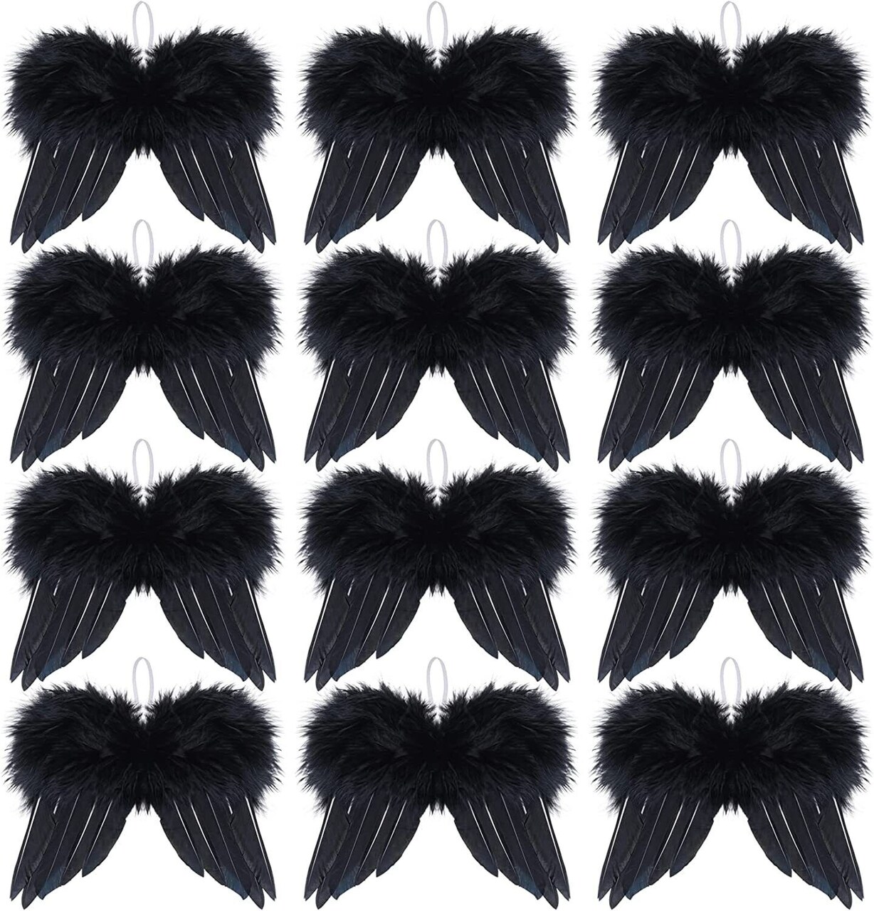 Kitcheniva Angel Wings Christmas Tree Feather Hanging Decor 10 Pcs
